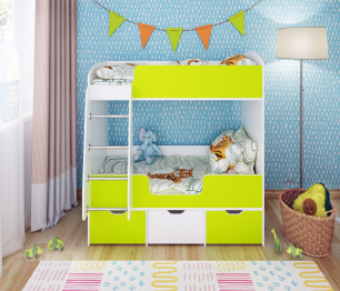 Двухъярусная кровать Малыш Двойняшка 1600х700