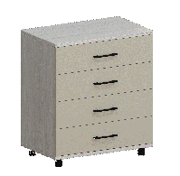 Комоды, Модульная система Грейс Комод КМ-5032  Снежный Ясень