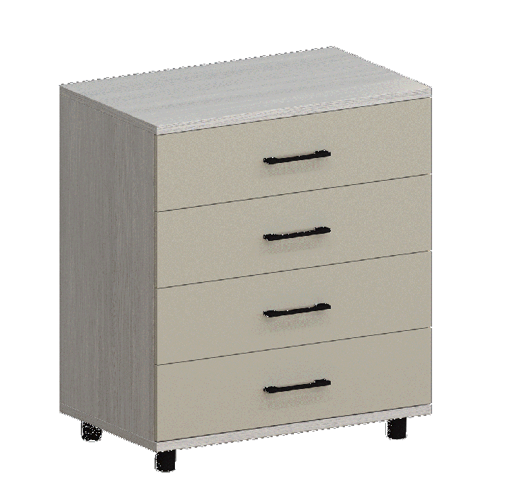 Комоды, Модульная система Грейс Комод КМ-5032  Снежный Ясень