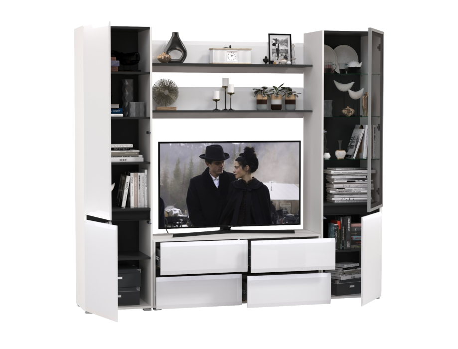 Стенки для гостиной, Модульная стенка в гостиную Сидней № 69