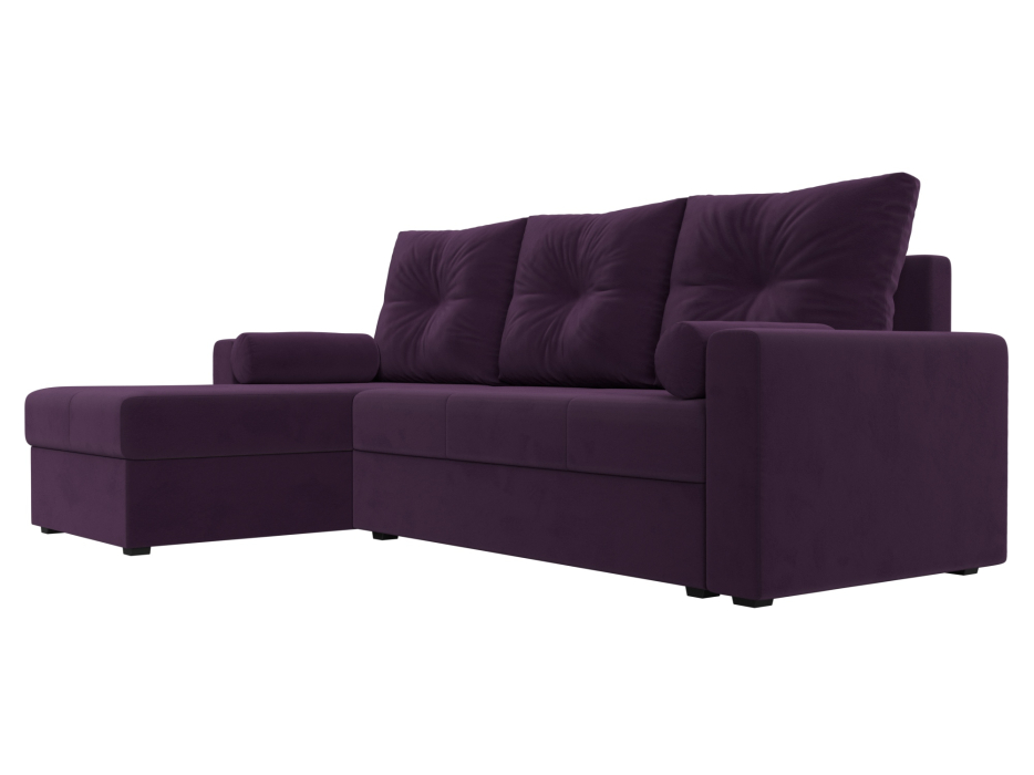 Диваны угловые в гостиную, Диван угловой Верона Лайт левый угол, велюр