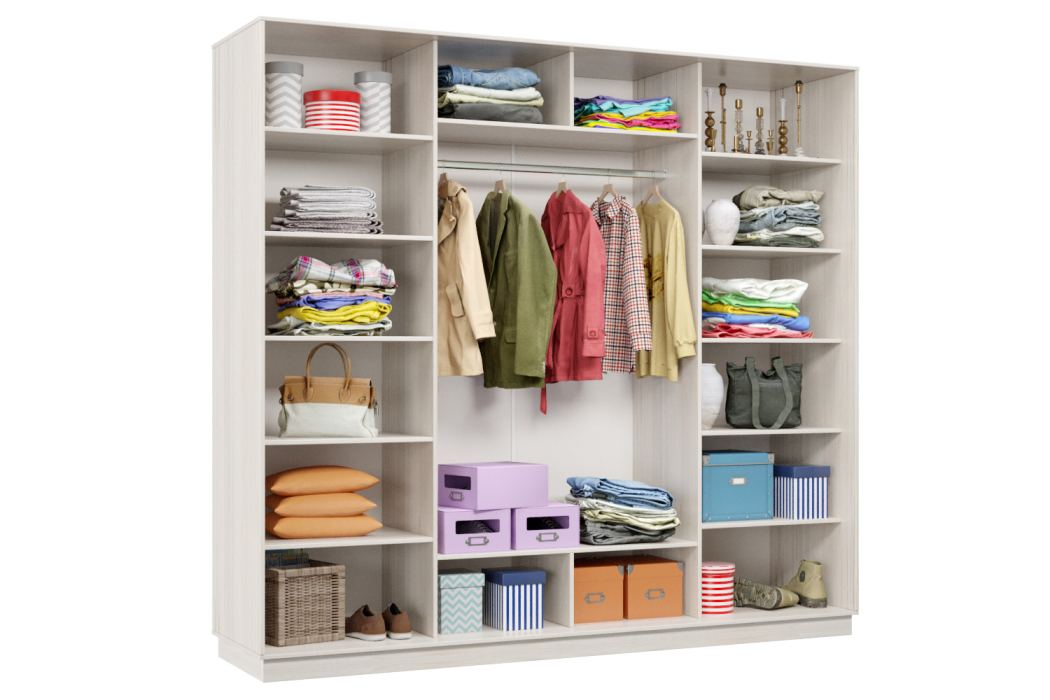 Шкафы-купе 3-х дверные, Шкаф-купе Премьер Лайт 62 (08;11;08) трехдверный