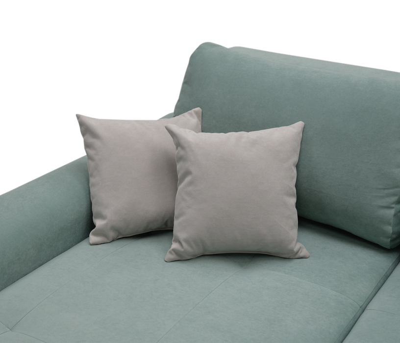 Диваны угловые, Угловой диван Коста, еврокнижка, велюр,  правый угол