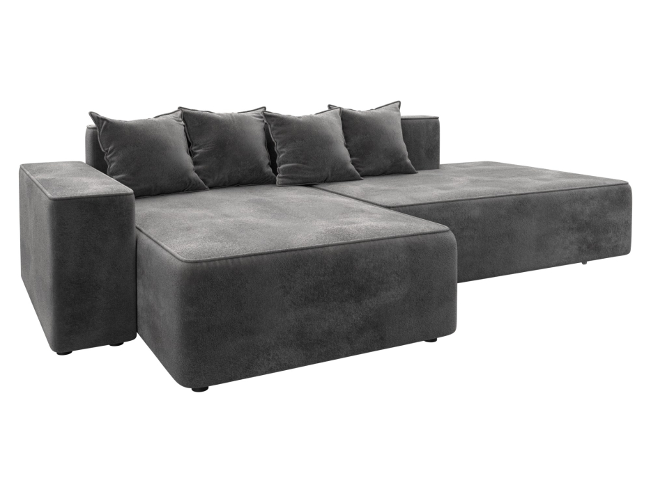 Диваны угловые в гостиную, Диван угловой Лига-079 угол левый, велюр TOWER