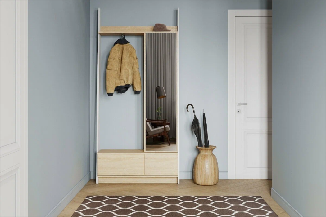 Прихожие, Прихожая Лайк-4 104x37x225 с зеркалом