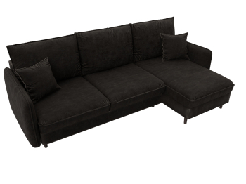 Диван угловой Лига-064 НПБ угол универсальный, велюр BRUT