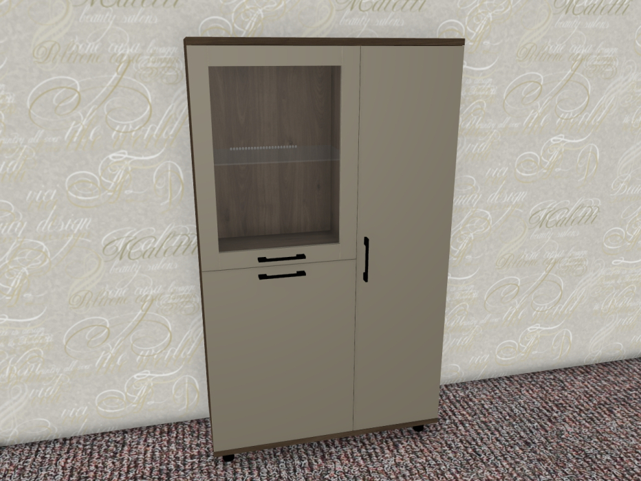 Шкафы распашные, Модульная система Грейс Шкаф ШК-5084  Гикори Джексон Темный