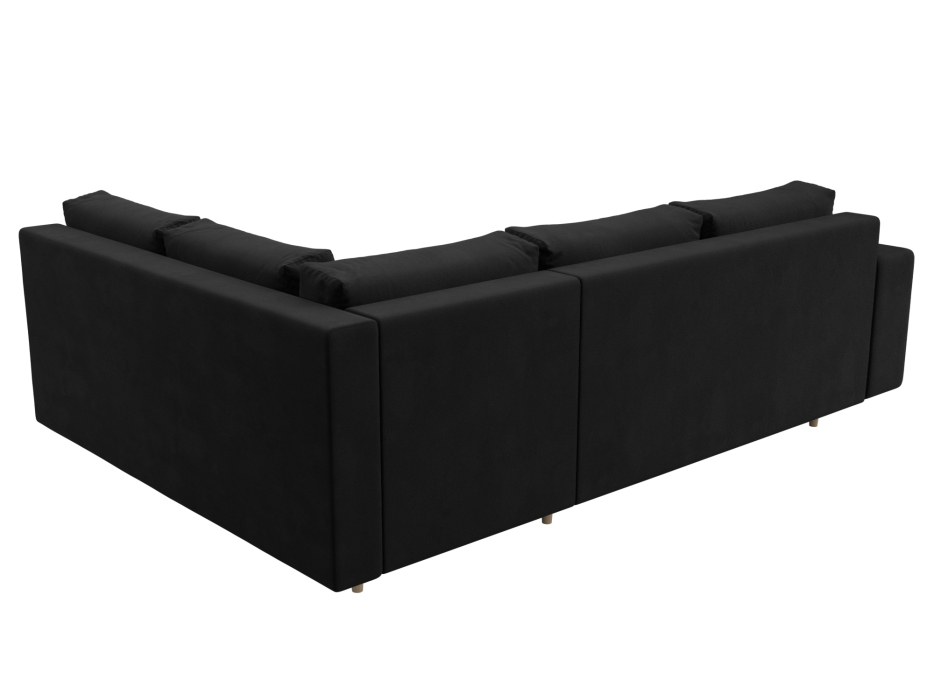 Диваны угловые в гостиную, Диван угловой Сильвана правый угол, микровельвет