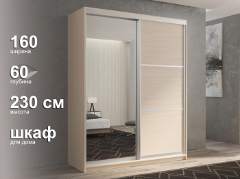 Шкаф-купе 2х дверный Кааппи 2 160х60