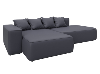 Диван угловой Лига-065 угол левый, экокожа GRIFON