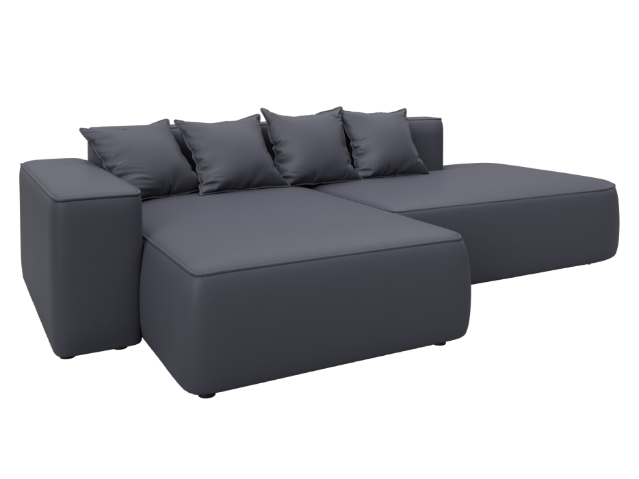 Диваны угловые в гостиную, Диван угловой Лига-065 угол левый, экокожа GRIFON