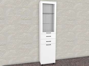 Модульная система Грейс Шкаф ШК-5047  Снежный Ясень