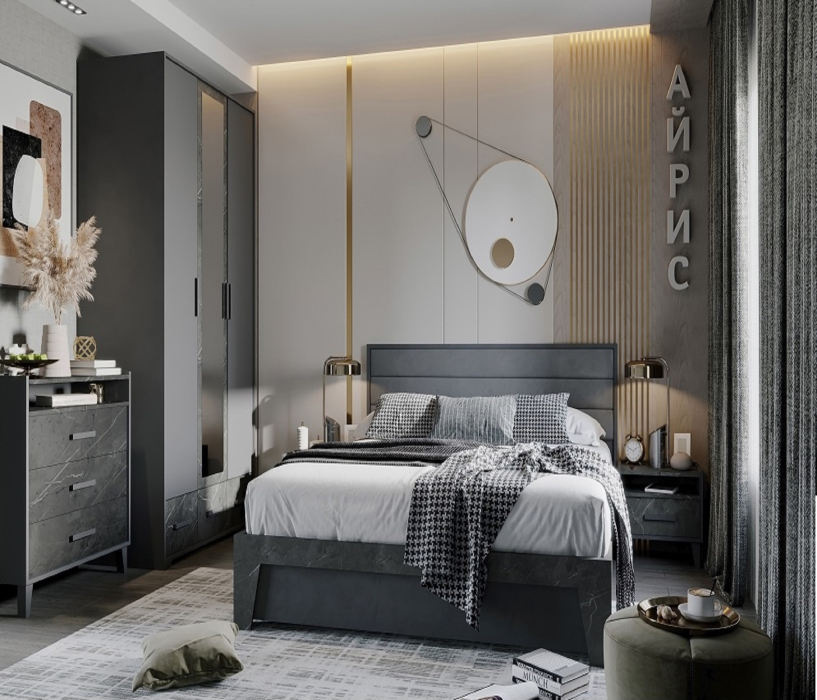 Спальные гарнитуры, Спальня Айрис. Комплект 4, креатель