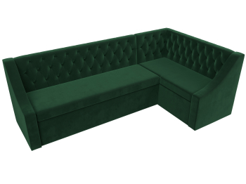 Кухонный угловой диван Мерлин правый угол велюр
