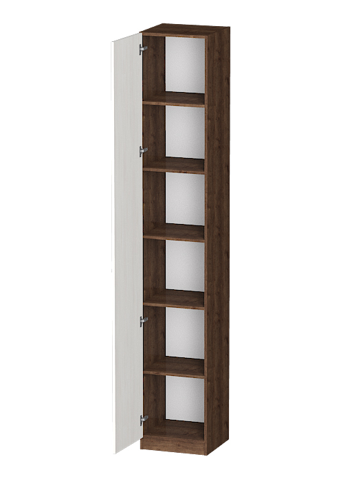 Для одежды, Распашной шкаф Лайф с полками 40*40*240 Дуб экспрессив