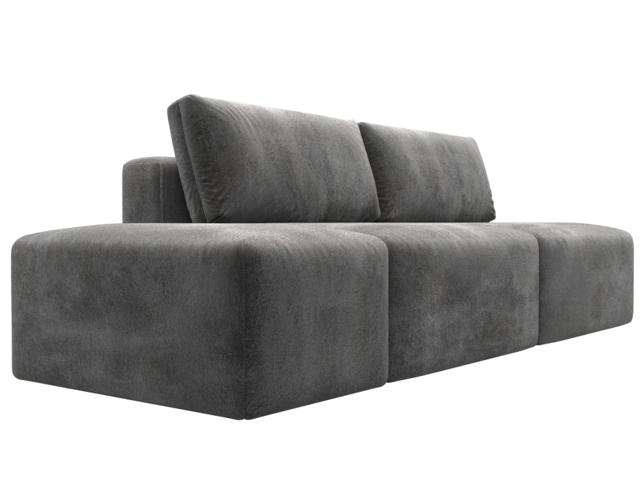 Диваны еврокнижки, Диван прямой модульный с пуфом Лига-060 НПБ, велюр TOWER