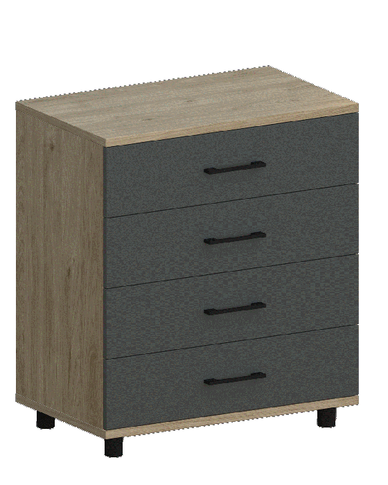 Комоды, Модульная система Грейс Комод КМ-5032  Гикори Джексон Светлый