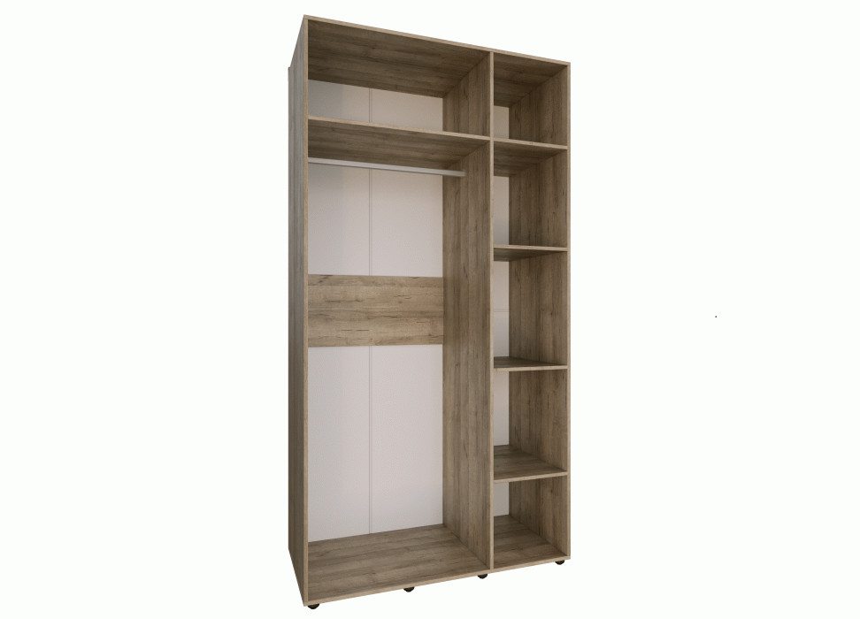 Шкафы, Спальня Scandica Oslo (модуль 444) Шкаф для одежды и белья 3-дв Стандарт