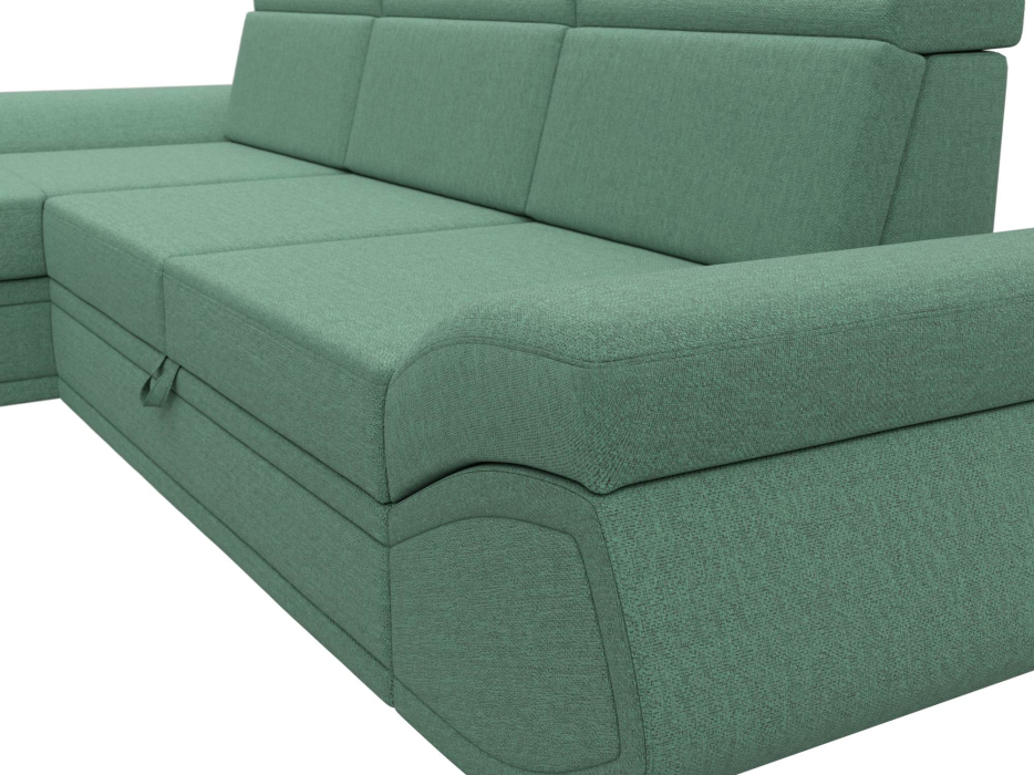 Диваны угловые в гостиную, Диван угловой Лига-032 левый угол, рогожка Амур