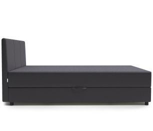 Кровать тахта Классика 90 с подъемным механизмом, рогожка / экокожа