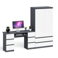 Компьютерные столы, Стол компьютерный с шестью ящиками МС-2 и шкаф-комод МШ900.1 Мори