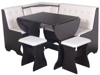 Кухонный уголок Стиль 1Л (со столом СТ-2У) Дуб венге / экокожа