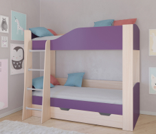 Детские кровати, Кровать двухъярусная Астра 2 Дуб молочный