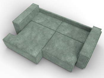 Диван угловой Лига-061 угол левый, велюр BRUT