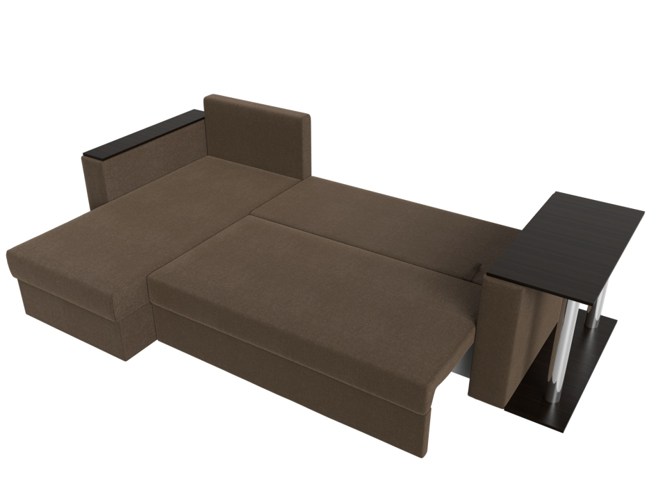 Диваны угловые в гостиную, Угловой диван Атланта со столом левый угол, рогожка Амур