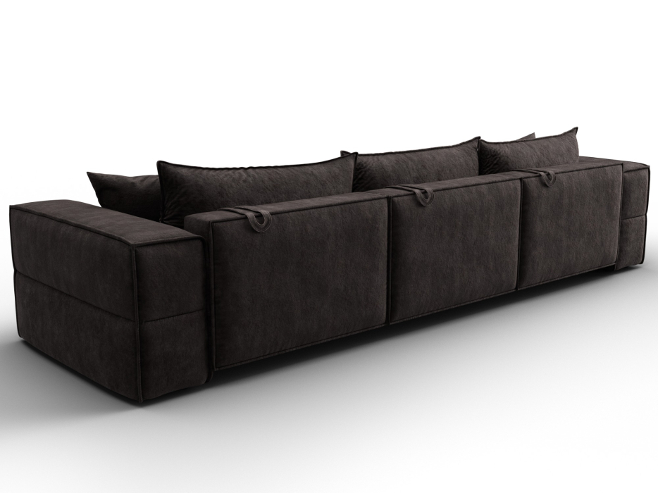 Диваны еврокнижки, Диван прямой Лига-058 НПБ Лонг, велюр BRUT