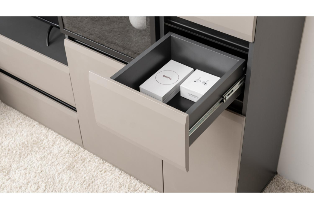 Шкафы пеналы, Шкаф с ящиком Сидней 13.202 Антрацит 0164