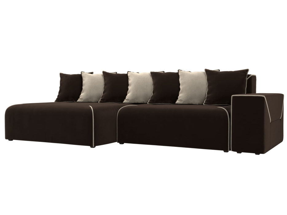 Диваны угловые в гостиную, Диван угловой Кёльн, микровельвет, левый угол