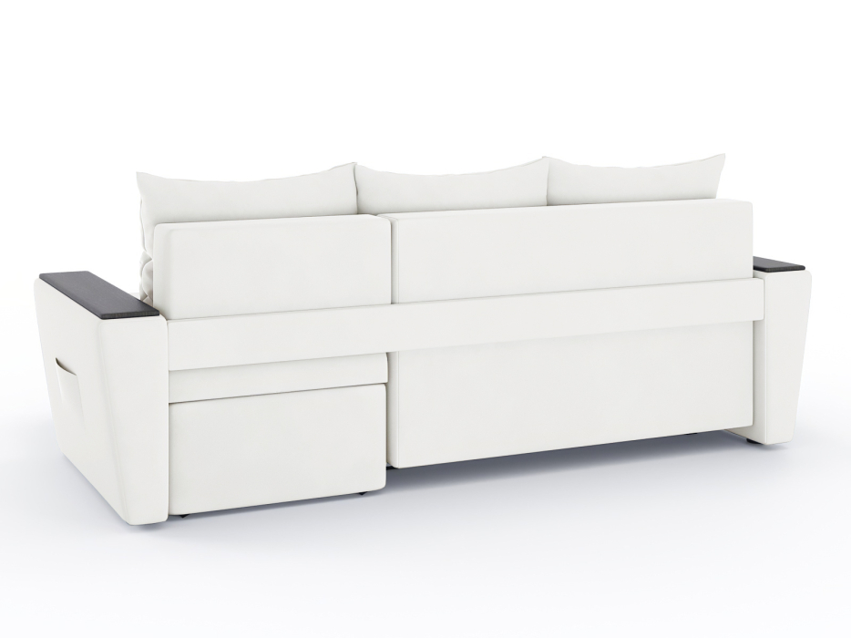 Диваны угловые в гостиную, Диван-кровать угловой Дубай Майами еврокнижка трехсекционная, велюр