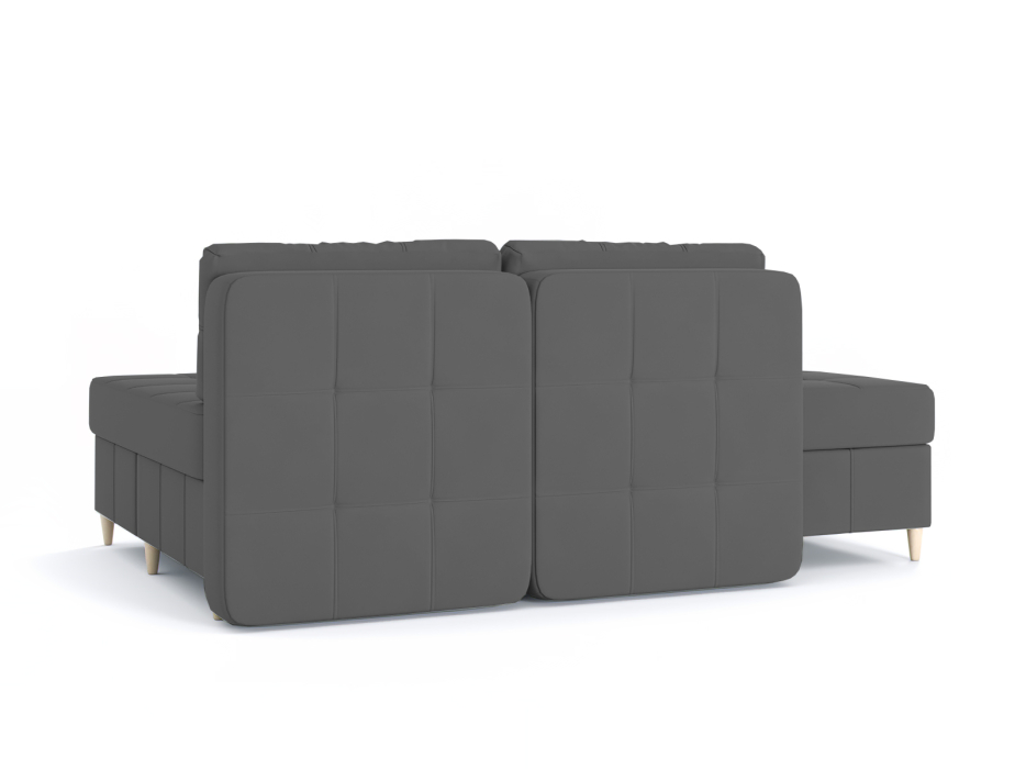 Диваны угловые в гостиную, Диван-кровать угловой Оливер Люкс 2 еврокнижка-трансформер, велюр