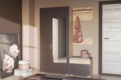 Livorno Шкаф для одежды  НМ 013.36 (фасад с зеркалом)