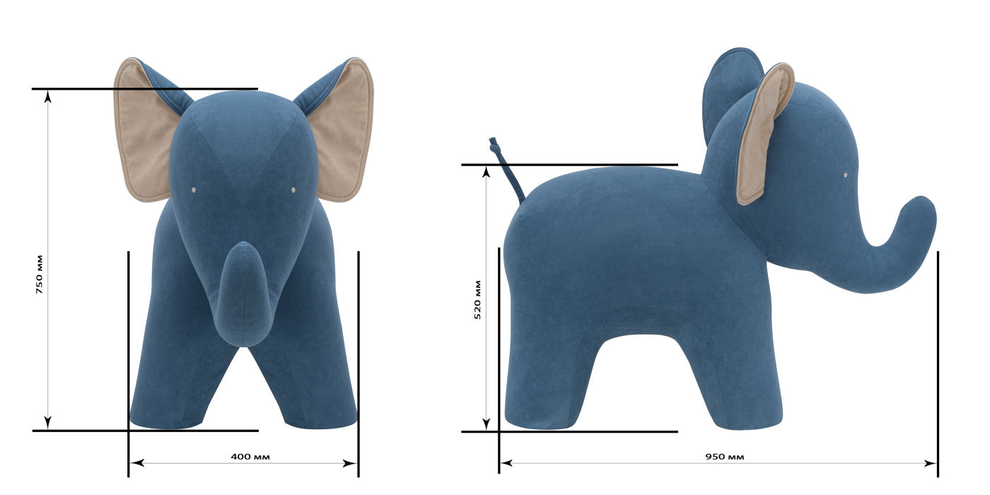 Пуфы, Пуф Elephant Единорог