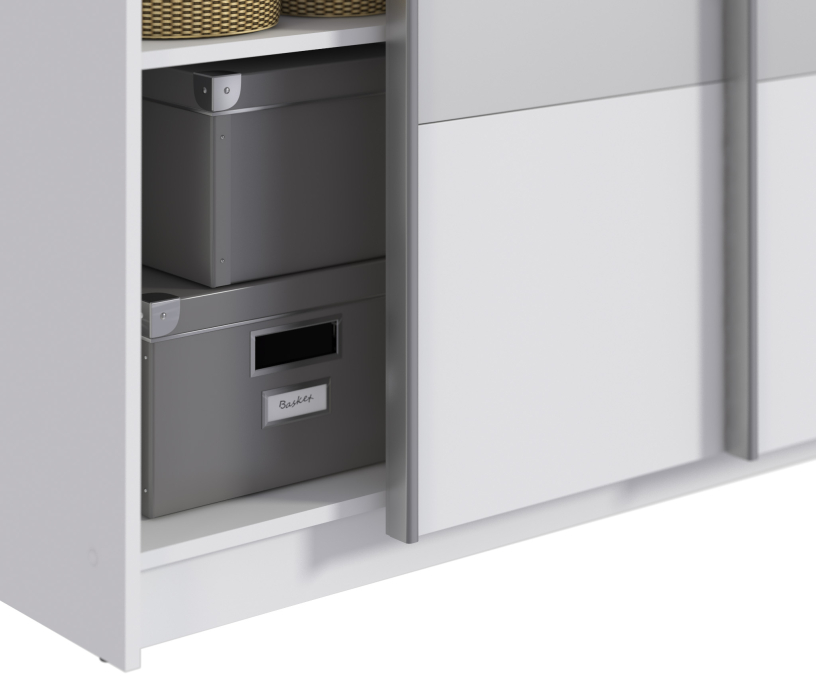 Шкафы-купе, Шкаф-купе (1500) Палермо СБ-2496 Белый