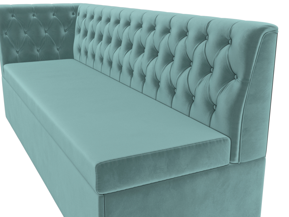 Диваны угловые кухонные, Диван кухонный Маркиз с углом слева, велюр