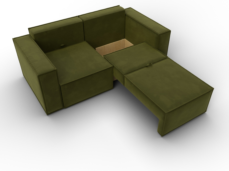 Диваны кровати со спальным местом, Диван прямой Куба мини, микровельвет