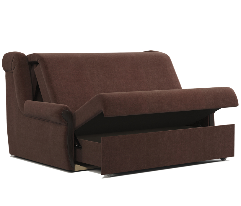 Диваны с ящиком для белья, Диван-кровать Аккорд М 100, велюр