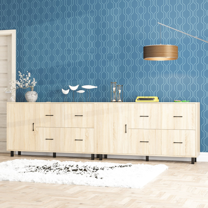 ТВ-тумбы, Два комода-тумбы с выдвижными ящиками и дверками РВК 125-1504