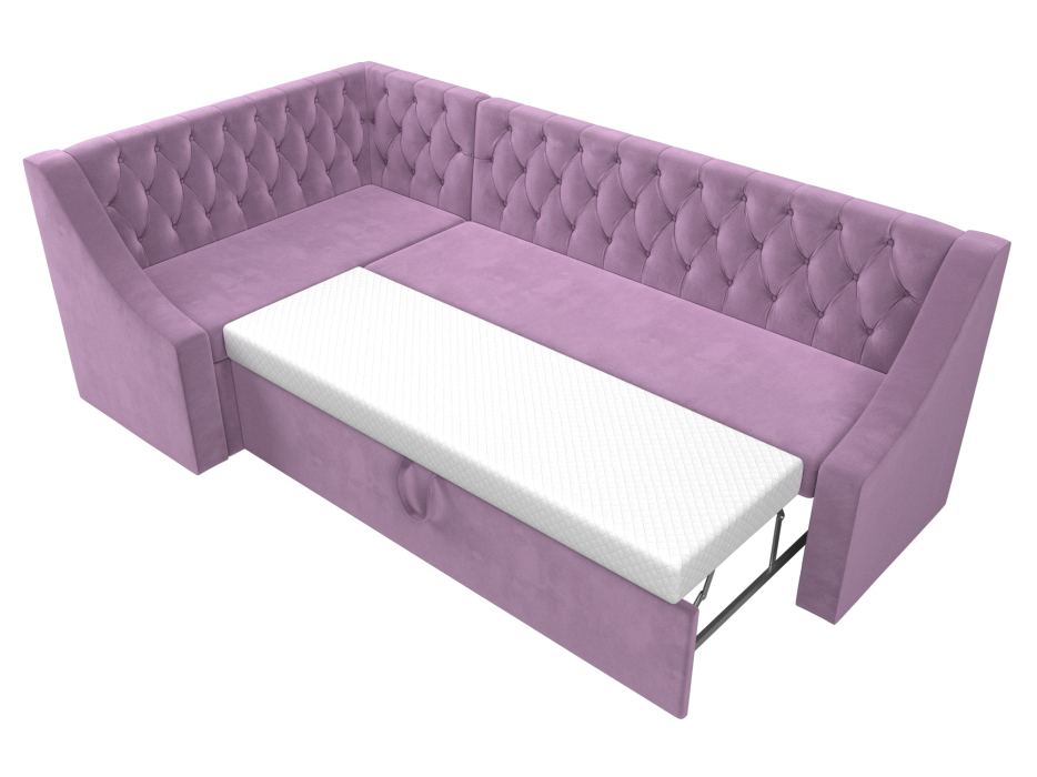 Диваны угловые кухонные, Кухонный угловой диван Мерлин левый угол микровельвет