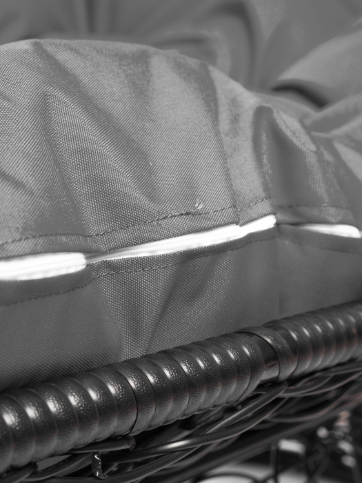 Диваны, Диван МАМАСАН с ротангом чёрный