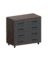 Комоды, Модульная система Грейс Комод КМ-5031  Гикори Джексон Темный