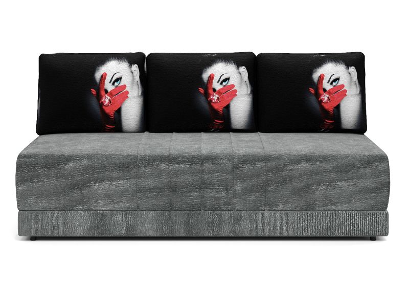 Диваны прямые, Диван-кровать Страйк, еврокнижка, велюр