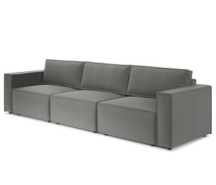 Диван модульный Шарм 25 327х170х70 см, левый, велюр