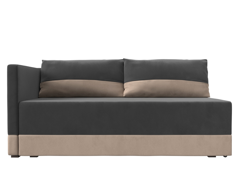 Кушетка диван, Кушетка Никас левая, велюр