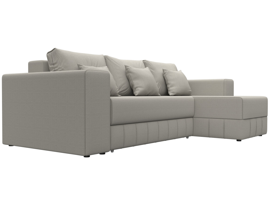 Диваны угловые в гостиную, Диван угловой Лига-076 угол универсальный, рогожка Амур