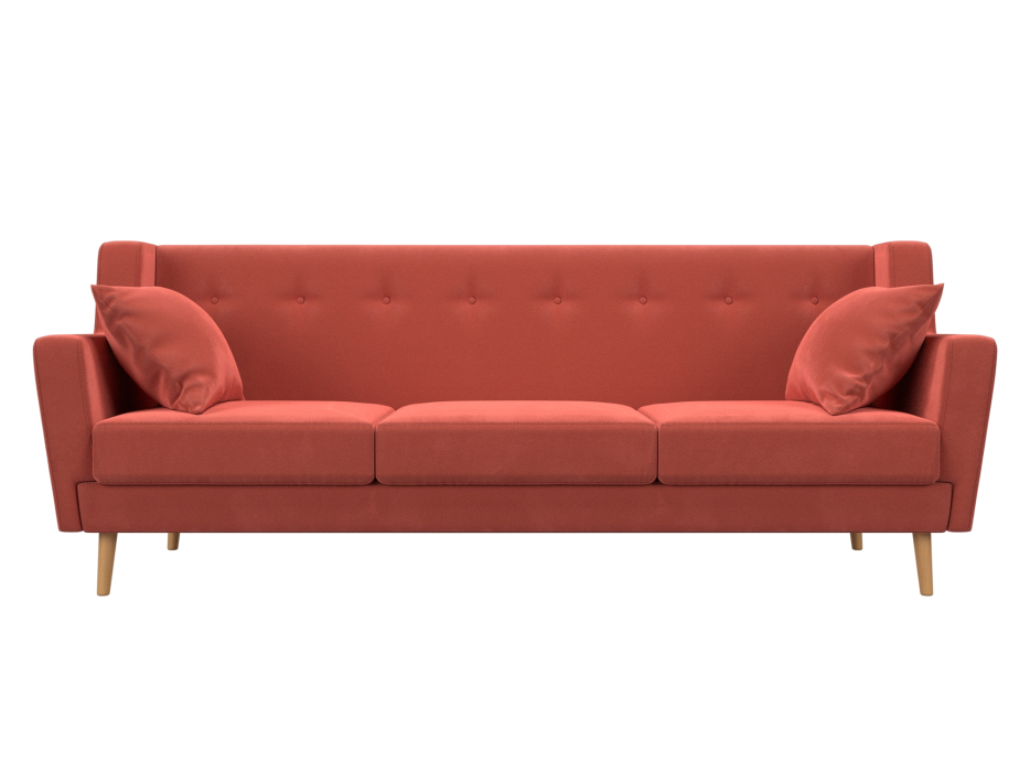 Диваны прямые кухонные, Прямой диван Брайтон 3, микровельвет