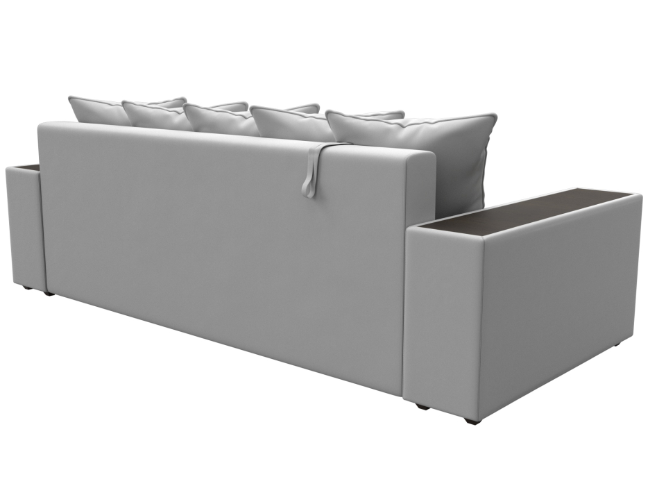 Диваны еврокнижки, Диван прямой Дубай полки справа, экокожа GRIFON